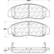 Jeu de 4 plaquettes de frein avant STOPTECH 308.09590 - Visuel 2