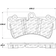 Jeu de 4 plaquettes de frein avant STOPTECH 308.09770 - Visuel 2