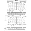 Jeu de 4 plaquettes de frein avant STOPTECH 308.09760 - Visuel 2