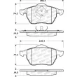 Jeu de 4 plaquettes de frein STOPTECH 308.06870 - Visuel 2
