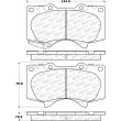 Jeu de 4 plaquettes de frein avant STOPTECH 308.09761 - Visuel 2