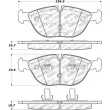 Jeu de 4 plaquettes de frein avant STOPTECH 308.06820 - Visuel 2