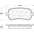 Jeu de 4 plaquettes de frein STOPTECH 308.10210 - Visuel 2