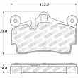 Jeu de 4 plaquettes de frein STOPTECH 308.09780 - Visuel 2
