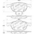 Jeu de 4 plaquettes de frein avant STOPTECH 308.10440 - Visuel 2