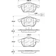 Jeu de 4 plaquettes de frein avant STOPTECH 308.06871 - Visuel 2