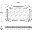 Jeu de 4 plaquettes de frein STOPTECH 308.10530 - Visuel 2