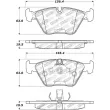 Jeu de 4 plaquettes de frein avant STOPTECH 308.09470 - Visuel 2