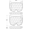 Jeu de 4 plaquettes de frein avant STOPTECH 308.09830 - Visuel 2
