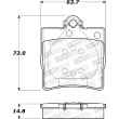 Jeu de 4 plaquettes de frein STOPTECH 308.07790 - Visuel 2