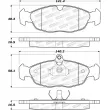 Jeu de 4 plaquettes de frein avant STOPTECH 308.06880 - Visuel 2