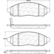 Jeu de 4 plaquettes de frein avant STOPTECH 308.10940 - Visuel 2