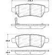 Jeu de 4 plaquettes de frein STOPTECH 308.11010 - Visuel 2