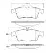Jeu de 4 plaquettes de frein STOPTECH 308.10950 - Visuel 2