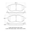 Jeu de 4 plaquettes de frein avant STOPTECH 308.10780 - Visuel 2