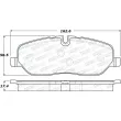 Jeu de 4 plaquettes de frein avant STOPTECH 308.10980 - Visuel 2
