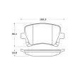 Jeu de 4 plaquettes de frein STOPTECH 308.11080 - Visuel 2