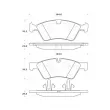 Jeu de 4 plaquettes de frein avant STOPTECH 308.11230 - Visuel 2