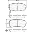 Jeu de 4 plaquettes de frein STOPTECH 308.11570 - Visuel 2