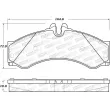 Jeu de 4 plaquettes de frein STOPTECH 308.11360 - Visuel 2