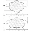 Jeu de 4 plaquettes de frein avant STOPTECH 308.09720 - Visuel 2