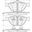 Jeu de 4 plaquettes de frein avant STOPTECH 308.09200 - Visuel 2