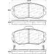 Jeu de 4 plaquettes de frein avant STOPTECH 308.11251 - Visuel 2