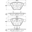 Jeu de 4 plaquettes de frein avant STOPTECH 308.09180 - Visuel 2
