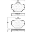 Jeu de 4 plaquettes de frein avant STOPTECH 308.12520 - Visuel 2