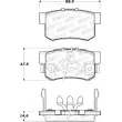 Jeu de 4 plaquettes de frein STOPTECH 308.10860 - Visuel 2