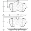 Jeu de 4 plaquettes de frein avant STOPTECH 308.12041 - Visuel 2