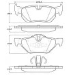 Jeu de 4 plaquettes de frein STOPTECH 308.12670 - Visuel 2