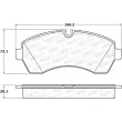Jeu de 4 plaquettes de frein avant STOPTECH 308.12680 - Visuel 2