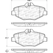 Jeu de 4 plaquettes de frein avant STOPTECH 308.09870 - Visuel 2