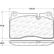 Jeu de 4 plaquettes de frein avant STOPTECH 308.12630 - Visuel 2