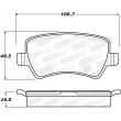 Jeu de 4 plaquettes de frein STOPTECH 308.13071 - Visuel 2