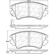 Jeu de 4 plaquettes de frein avant STOPTECH 308.14040 - Visuel 2