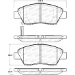 Jeu de 4 plaquettes de frein avant STOPTECH 308.13940 - Visuel 2