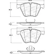 Jeu de 4 plaquettes de frein avant STOPTECH 308.14430 - Visuel 2