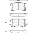 Jeu de 4 plaquettes de frein STOPTECH 308.14300 - Visuel 2