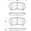 Jeu de 4 plaquettes de frein STOPTECH 308.14302 - Visuel 2