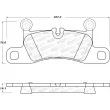 Jeu de 4 plaquettes de frein STOPTECH 308.14530 - Visuel 2
