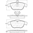 Jeu de 4 plaquettes de frein STOPTECH 308.13411 - Visuel 2