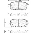 Jeu de 4 plaquettes de frein avant STOPTECH 308.14540 - Visuel 2