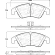 Jeu de 4 plaquettes de frein avant STOPTECH 308.13221 - Visuel 2