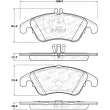 Jeu de 4 plaquettes de frein avant STOPTECH 308.13420 - Visuel 2