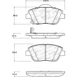 Jeu de 4 plaquettes de frein avant STOPTECH 308.14440 - Visuel 2
