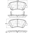 Jeu de 4 plaquettes de frein avant STOPTECH 308.15431 - Visuel 2
