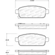 Jeu de 4 plaquettes de frein STOPTECH 308.14680 - Visuel 2