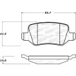 Jeu de 4 plaquettes de frein STOPTECH 308.13580 - Visuel 2